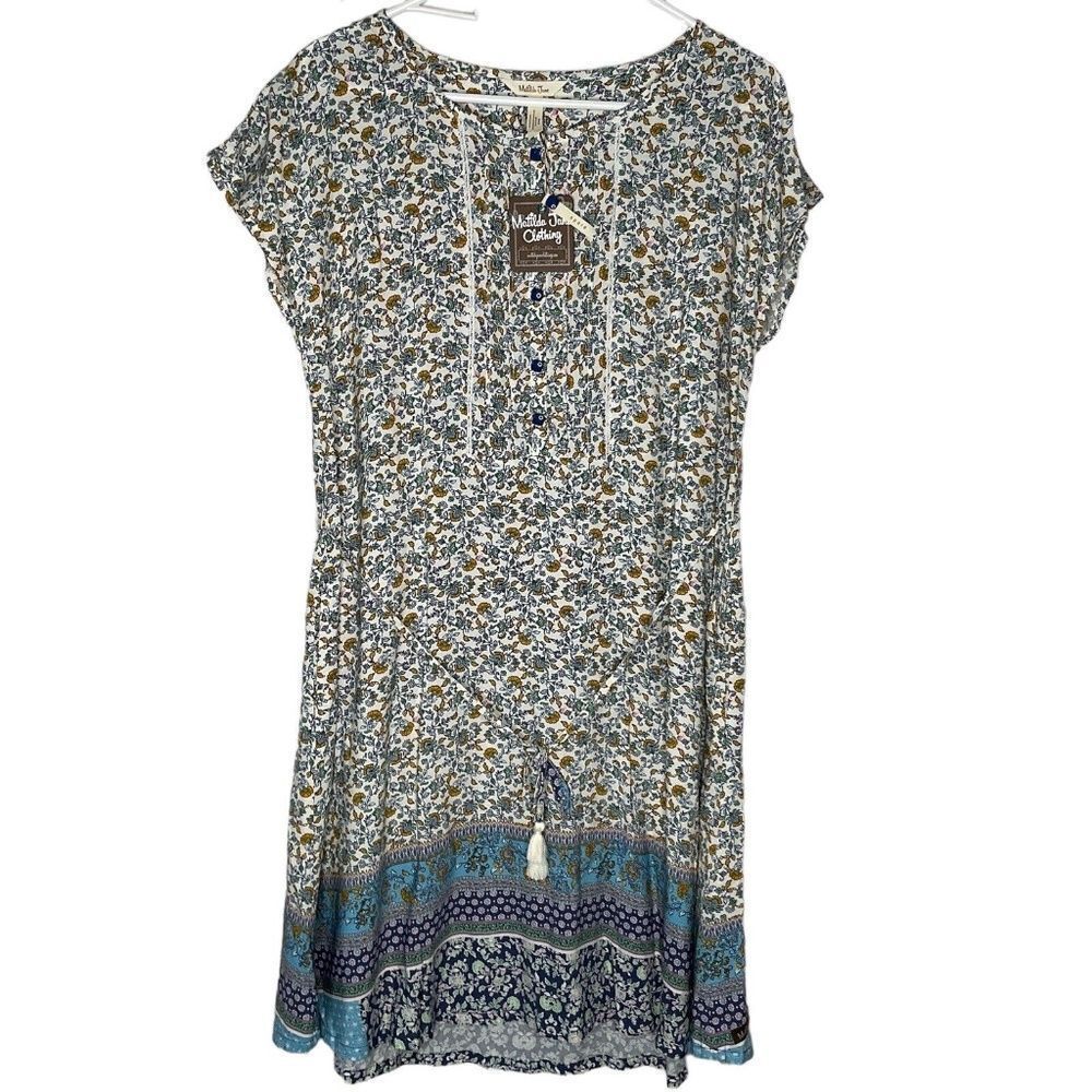 NWT Matilda Jane Women's‎ Size M Floral Lets go together I'll Follow Midi Dress